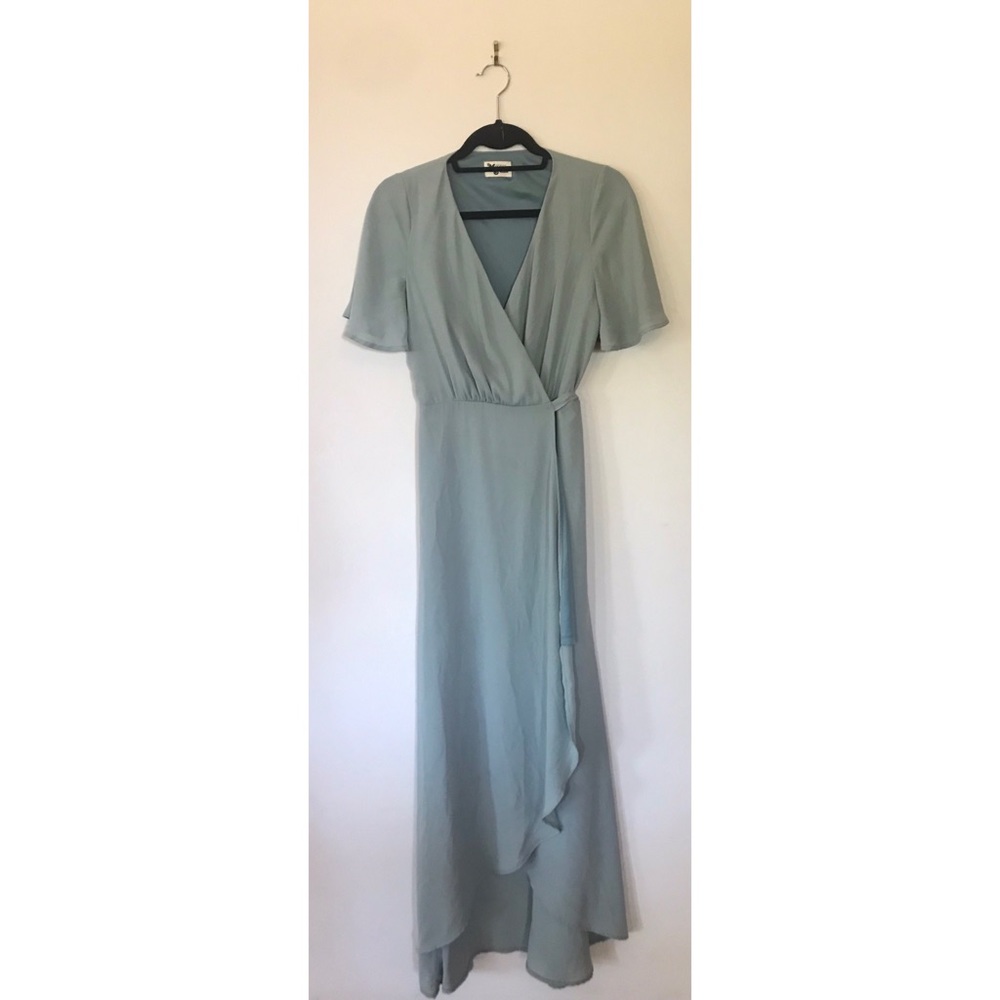 Show Me Your Mumu Noelle Flutter Sleeve Wrap Dress